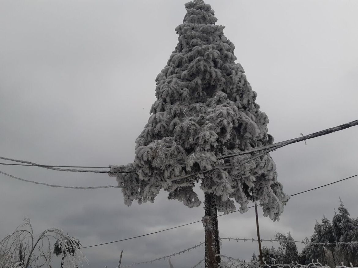 Northern commune Y Ty gets a fresh coat of snow