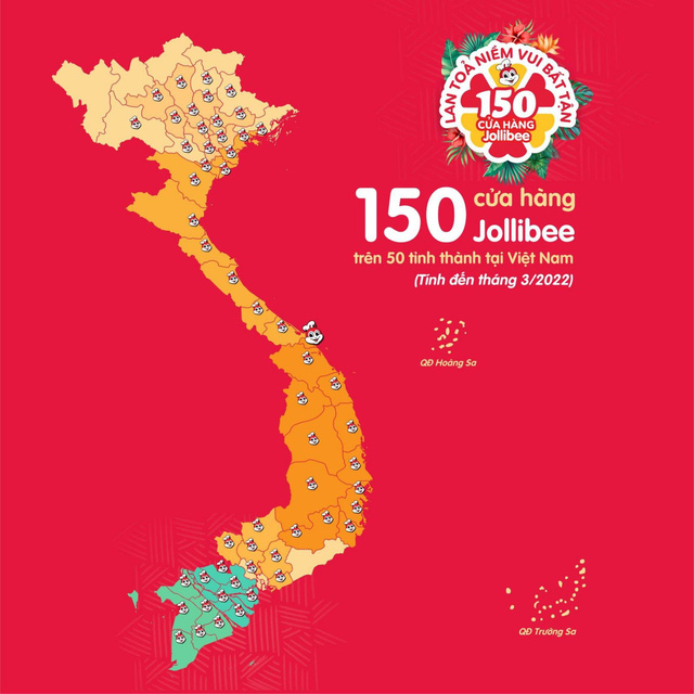 Jollibee's journey to reach 150 stores across Vietnam - Photo 1. Jollibee's journey to reach 150 stores across Vietnam - Photo 1.