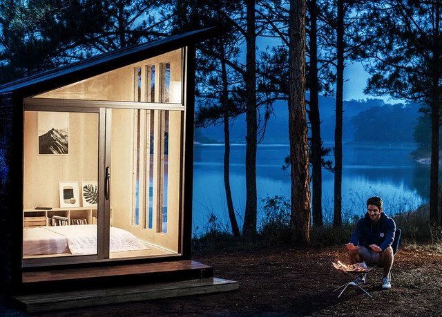 The 6.3m2 mobile home costs only 123 million VND, and it is very suitable for the Covid era - Photo 7. The 6.3m2 mobile home costs only 123 million VND, and it is very suitable for the Covid era - Photo 7.