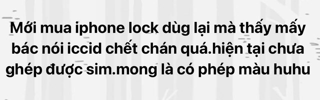 The dead ICCID code causes iPhone Lock in Vietnam to "cover the mat" - Photo 2.