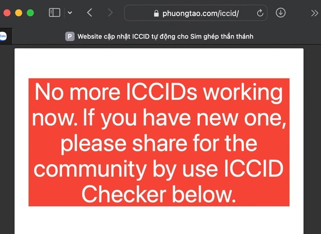 The dead ICCID code causes iPhone Lock in Vietnam to "cover the mat" - Photo 1.
