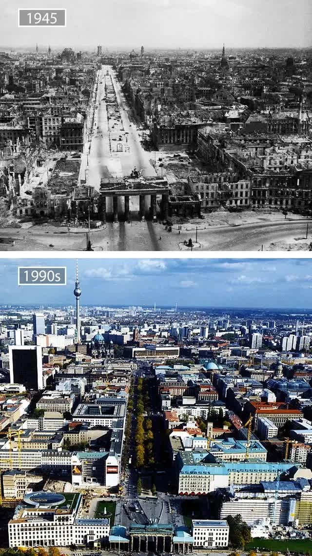 A series of photos from the past and present show the amazing transformations of the world's most famous cities over the past century - Photo 11.