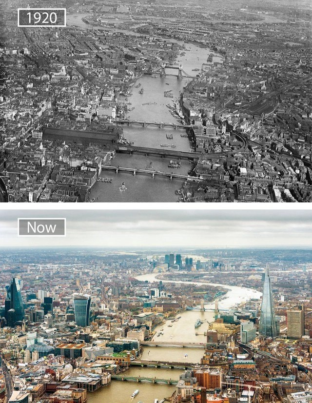 A series of photos from the past and present show the amazing changes of the world's most famous cities over the past century - Photo 14.