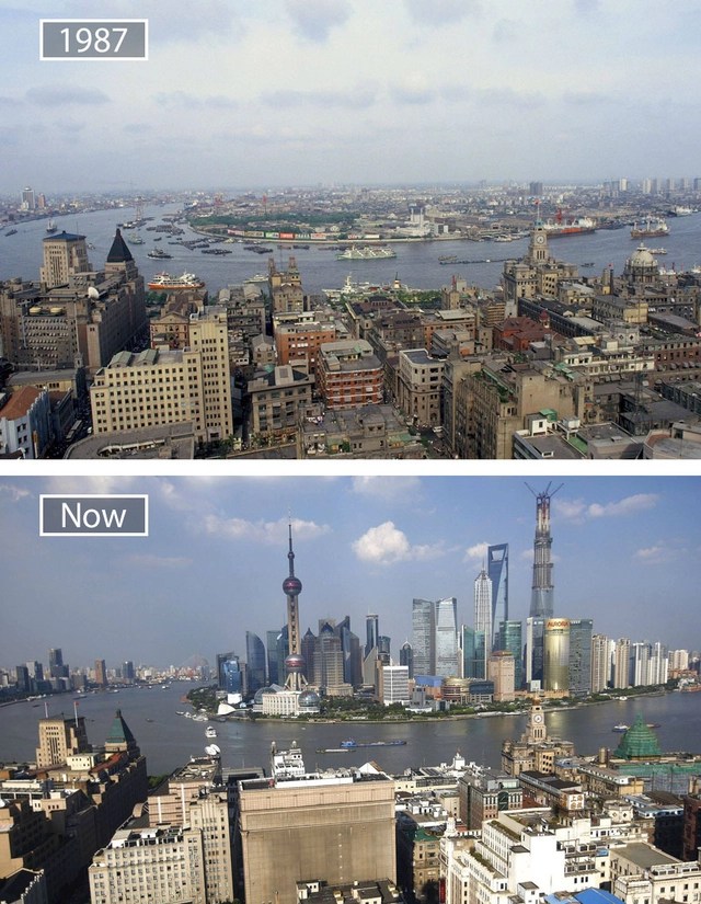 A series of photos from the past and present show the amazing transformations of the world's most famous cities over the past century - Photo 17.