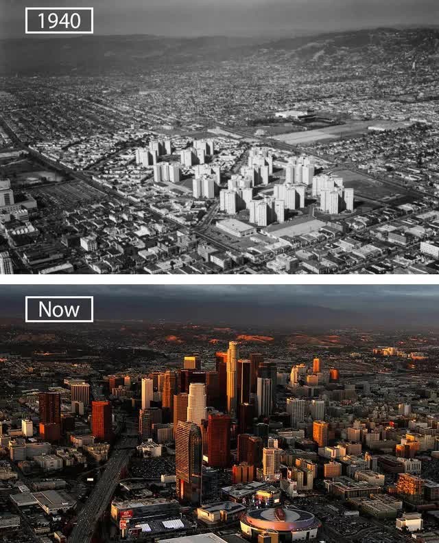 A series of photos from the past and present show the amazing transformations of the world's most famous cities over the past century - Photo 18.
