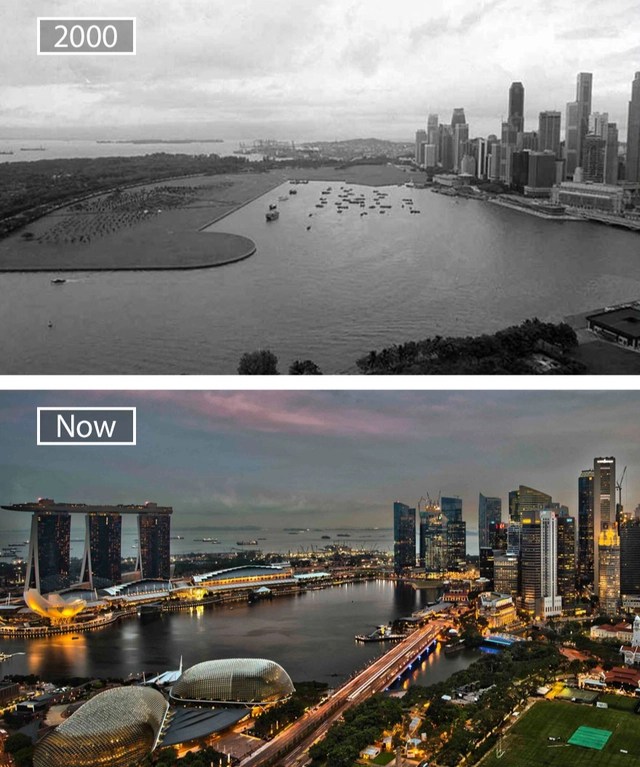 A series of photos past and present show the amazing changes of the world's most famous cities over the past century - Photo 3.