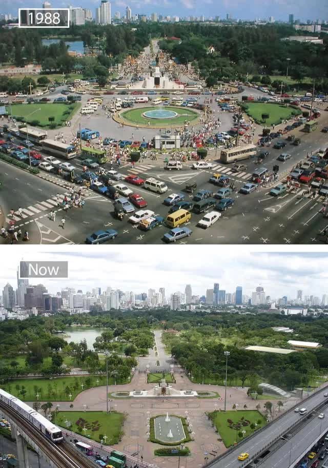 A series of photos from the past and present show the amazing transformations of the world's most famous cities over the past century - Photo 8.