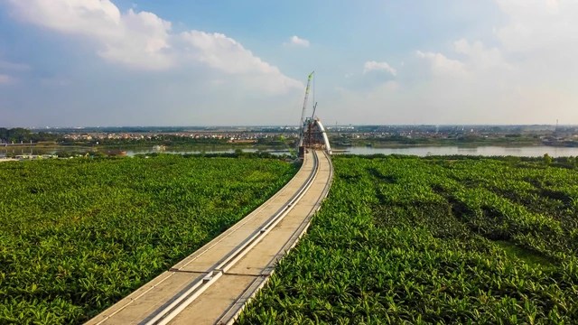 Close-up of the most expensive bridge in Bac Ninh province is about to be completed - Photo 1.