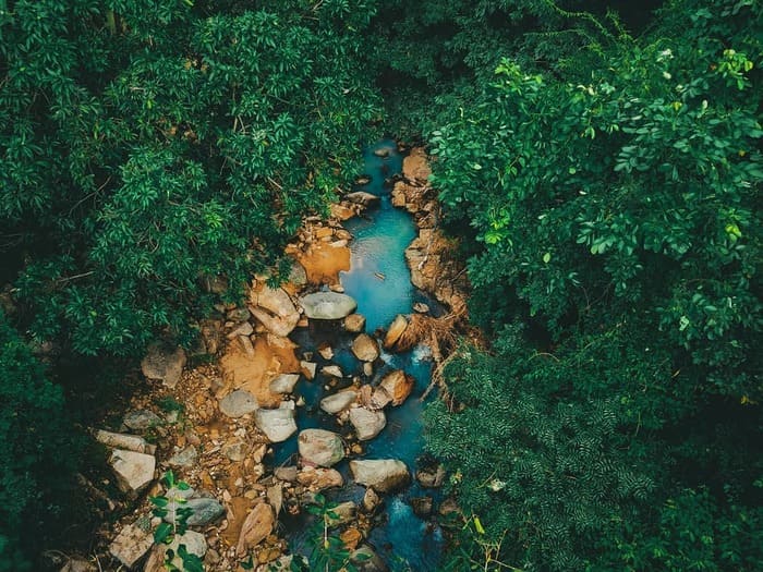 Refreshing Lo O Stream in the middle of Nui Chua National Park