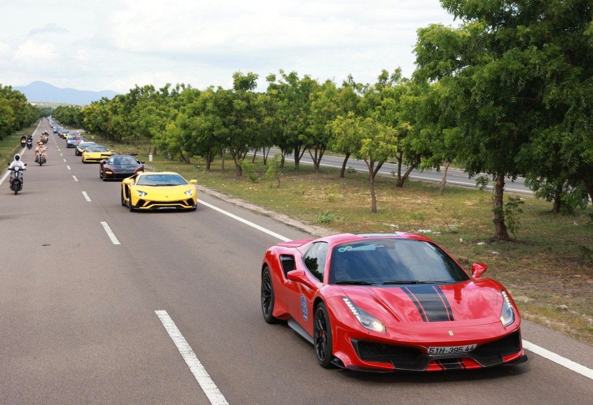 The festival includes a parade of 50 supercars.