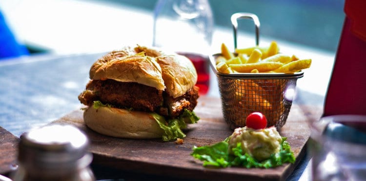 foreign food in the expat district in Vietnam