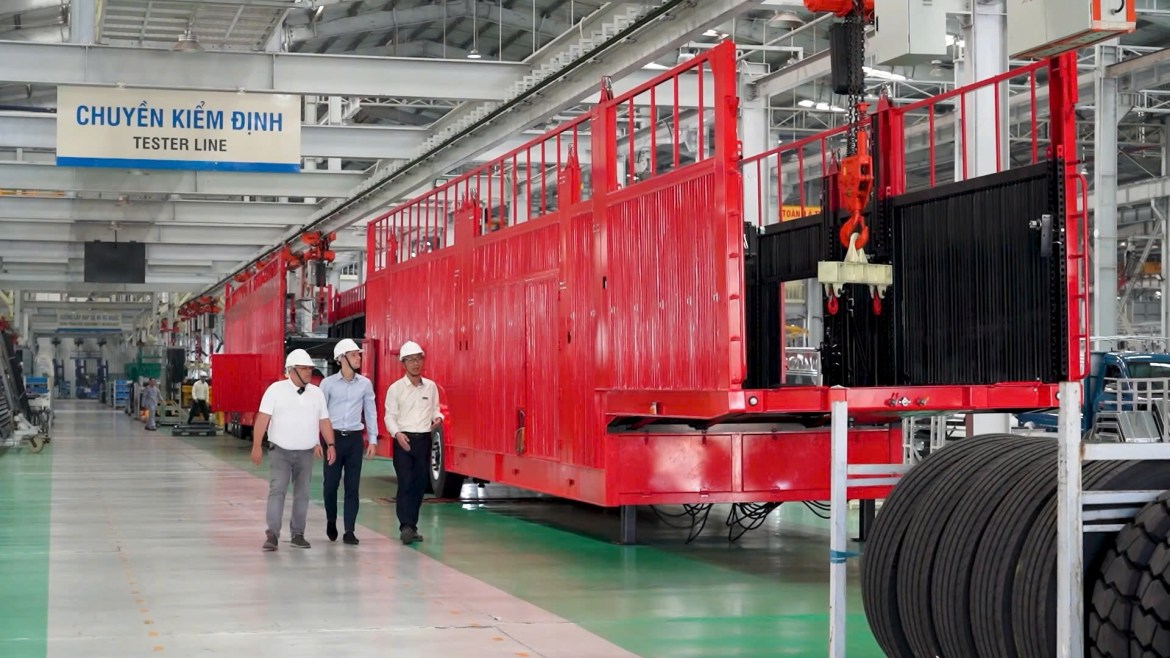 THACO's thorough quality inspection line