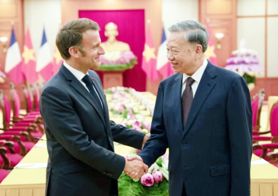 French president visits vietnam 2025
